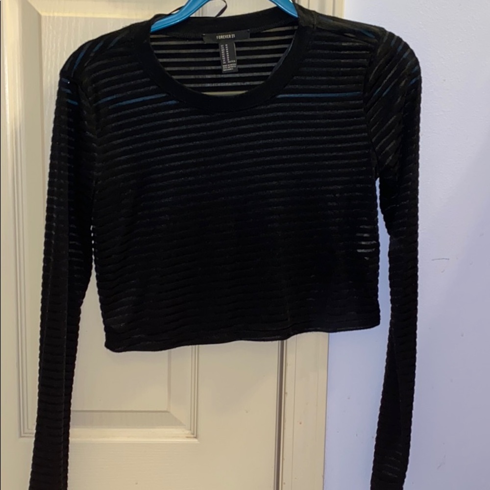 Long Sleeve Crop Top